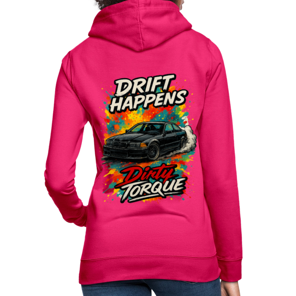 DirtyTorque E36 Drift Frauen Hoodie - dunkles Pink