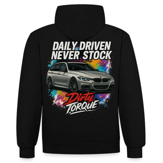 DirtyTorque Daily Premium Hoodie Unisex - Schwarz/Rot