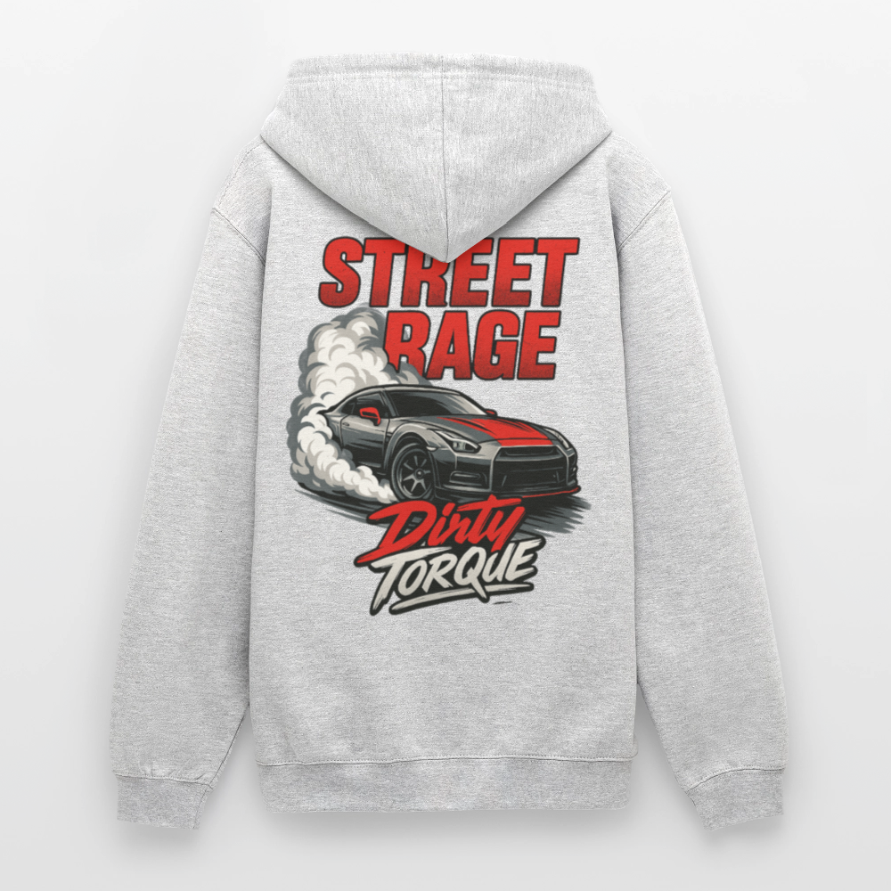DirtyTorque Street Rage Hoodie Unisex - Hellgrau meliert