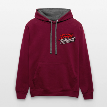 DirtyTorque Daily  Premium Hoodie Unisex - Weinrot/Anthrazit
