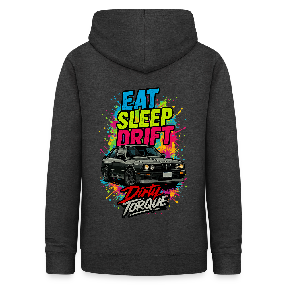 DirtyTorque Eat Sleep Drift Hoodie Women - Anthrazit