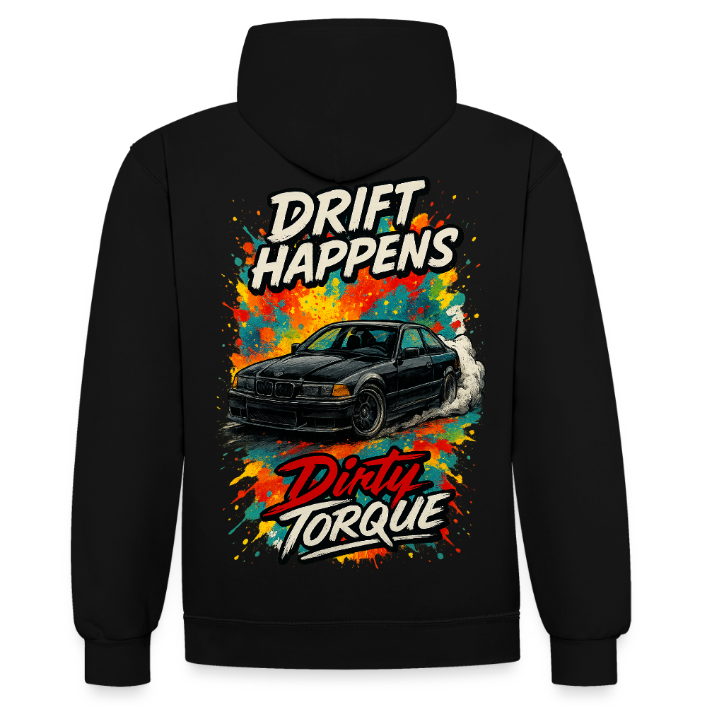 DirtyTorque E36 Drift  Premium Hoodie Unisex - Schwarz/Grau meliert