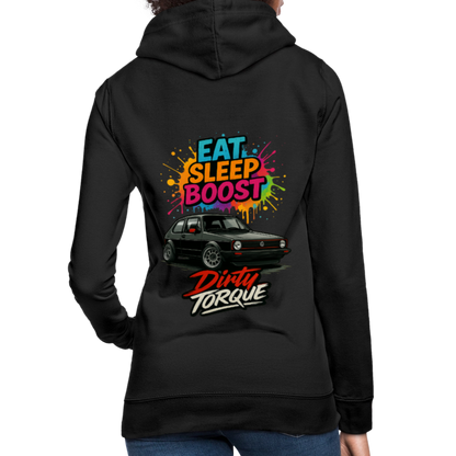 DirtyTorque Eat Sleep Boost Frauen Hoodie - Schwarz