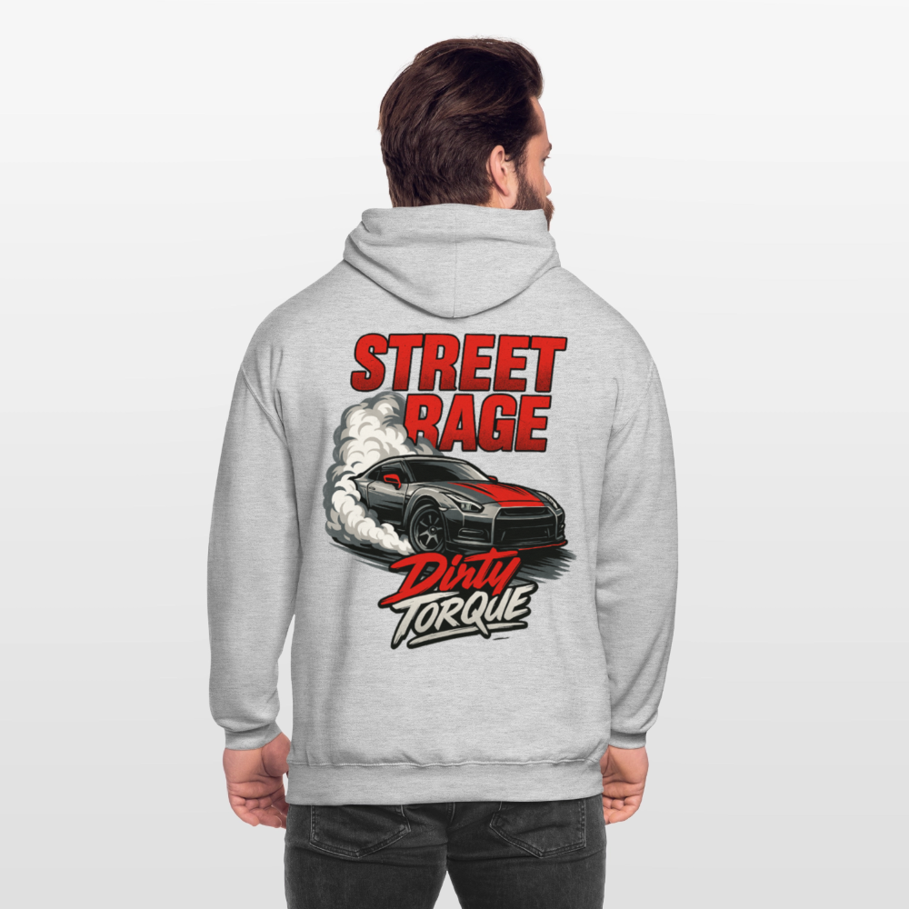 DirtyTorque Street Rage Hoodie Unisex - Hellgrau meliert