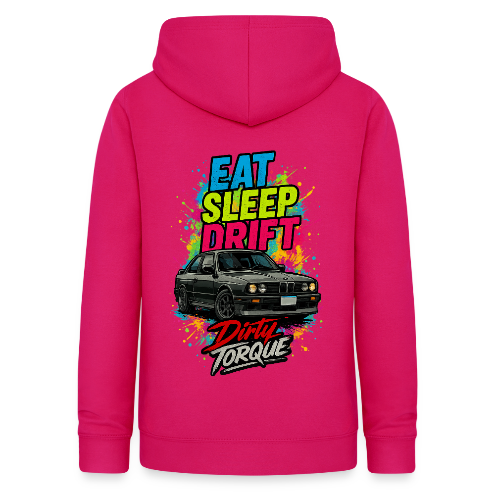 DirtyTorque Eat Sleep Drift Hoodie Women - dunkles Pink