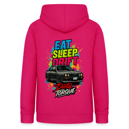 DirtyTorque Eat Sleep Drift Hoodie Women - dunkles Pink