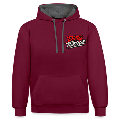 DirtyTorque Daily  Premium Hoodie Unisex - Weinrot/Anthrazit