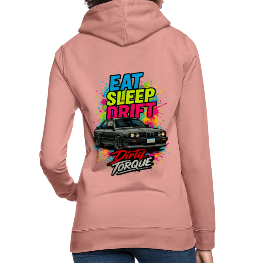 DirtyTorque Eat Sleep Drift Hoodie Women - Altrosa