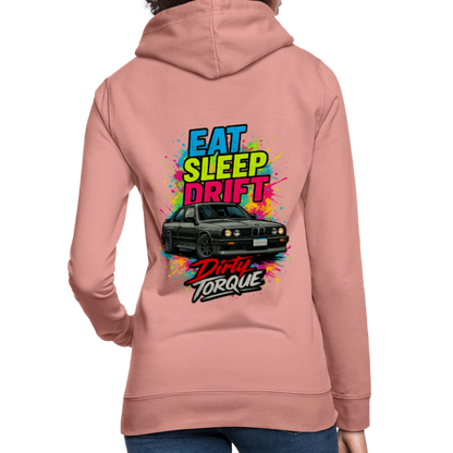DirtyTorque Eat Sleep Drift Hoodie Women - Altrosa