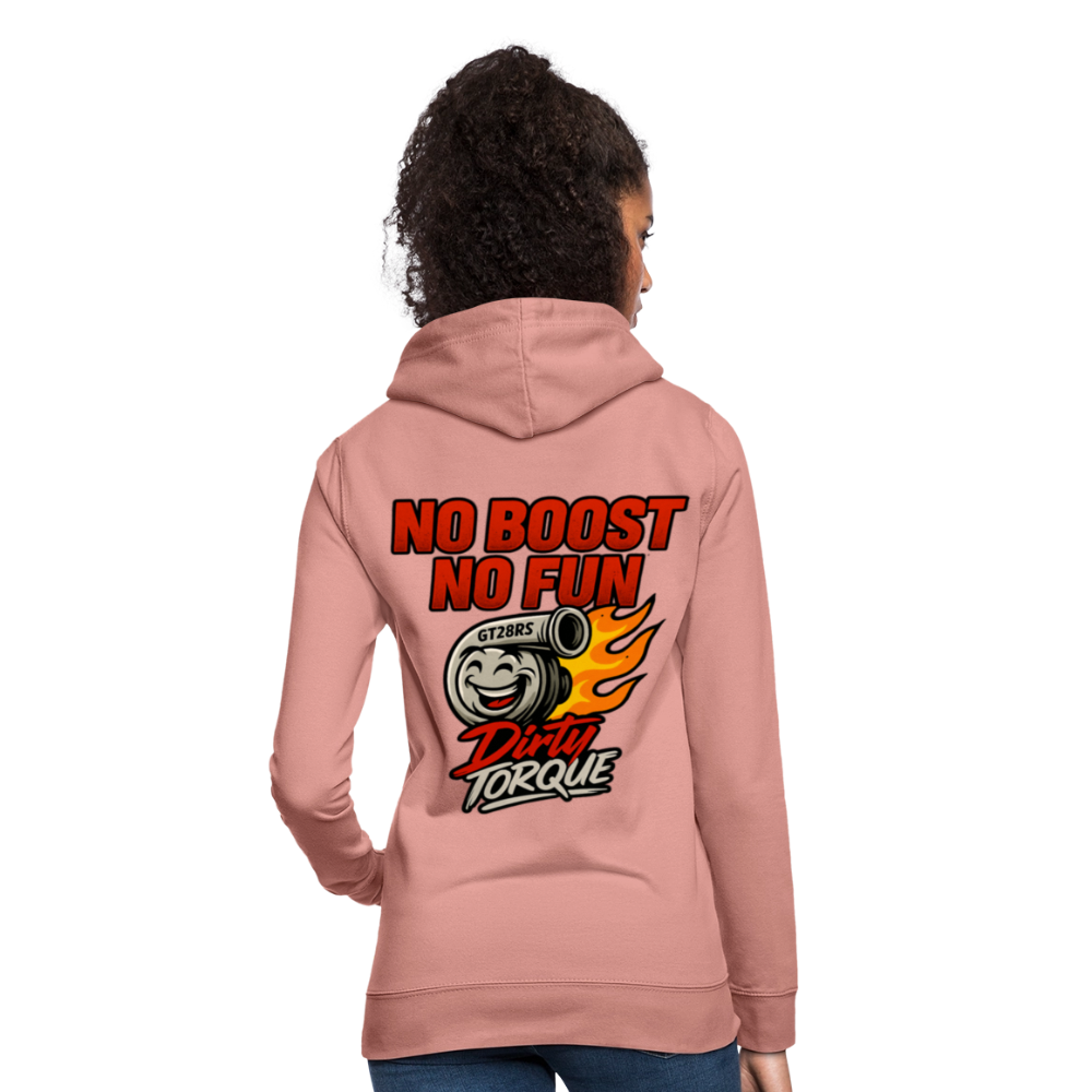 DirtyTorque No Boost No Fun Hoodie Women - Altrosa
