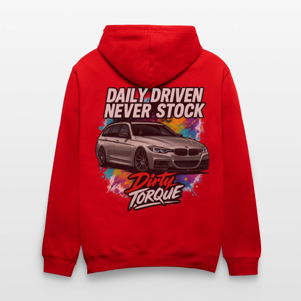 DirtyTorque Daily  Premium Hoodie Unisex - Rot/Weiß