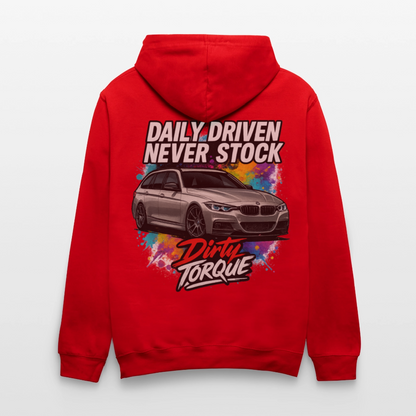 DirtyTorque Daily  Premium Hoodie Unisex - Rot/Weiß