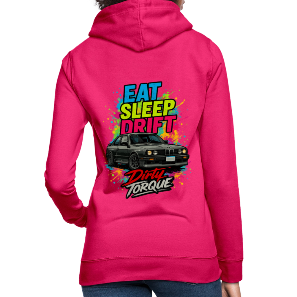 DirtyTorque Eat Sleep Drift Hoodie Women - dunkles Pink