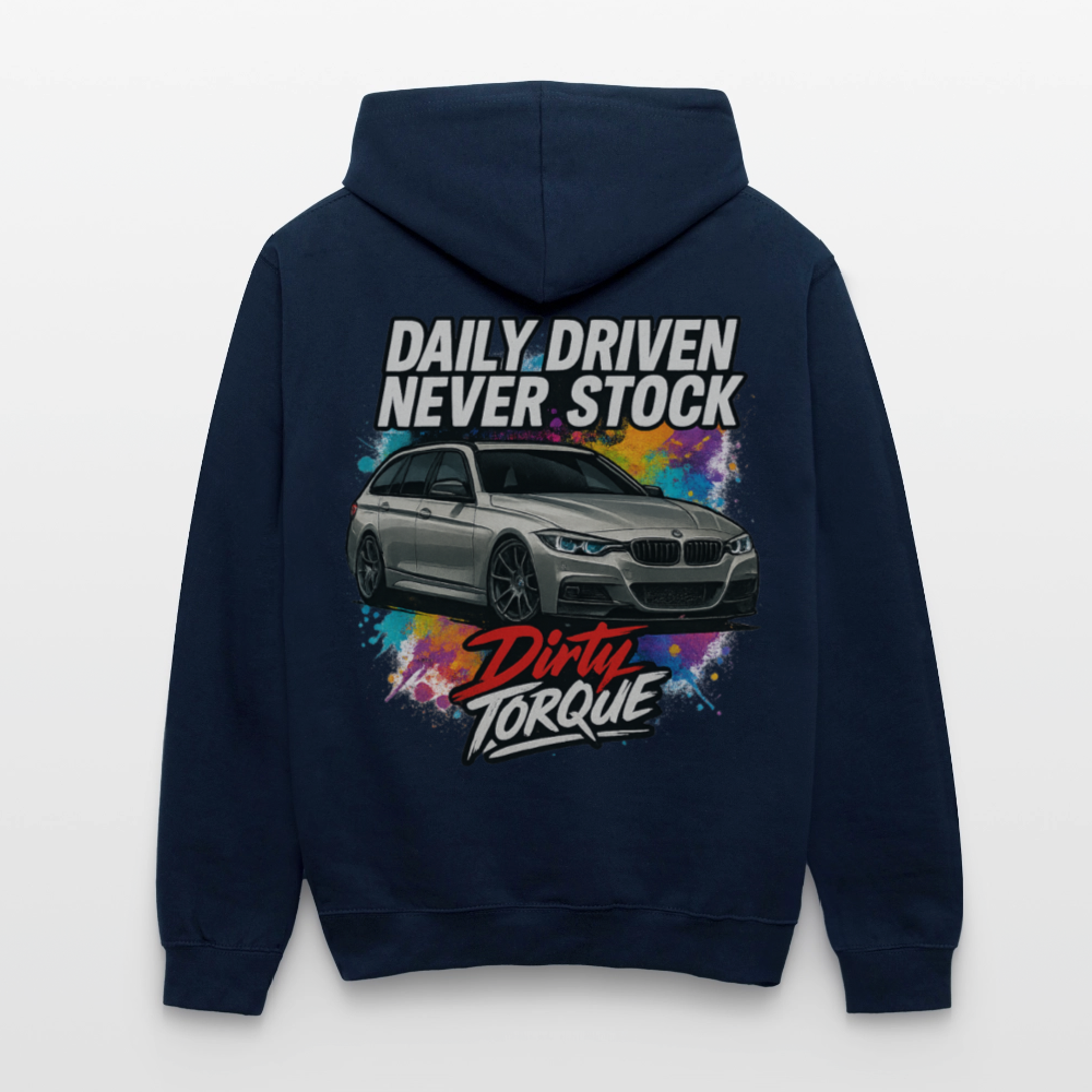 DirtyTorque Daily  Premium Hoodie Unisex - Navy/Rot