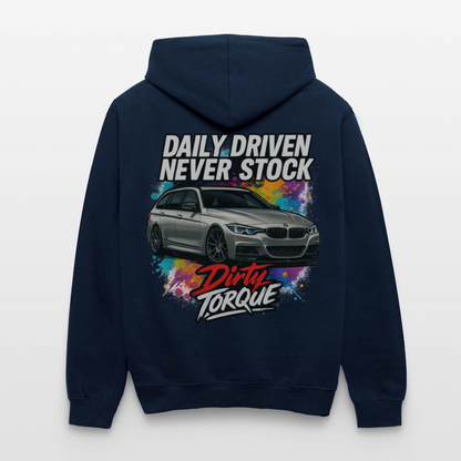 DirtyTorque Daily  Premium Hoodie Unisex - Navy/Rot