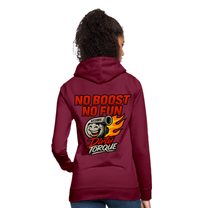 DirtyTorque No Boost No Fun Hoodie Women - Bordeaux