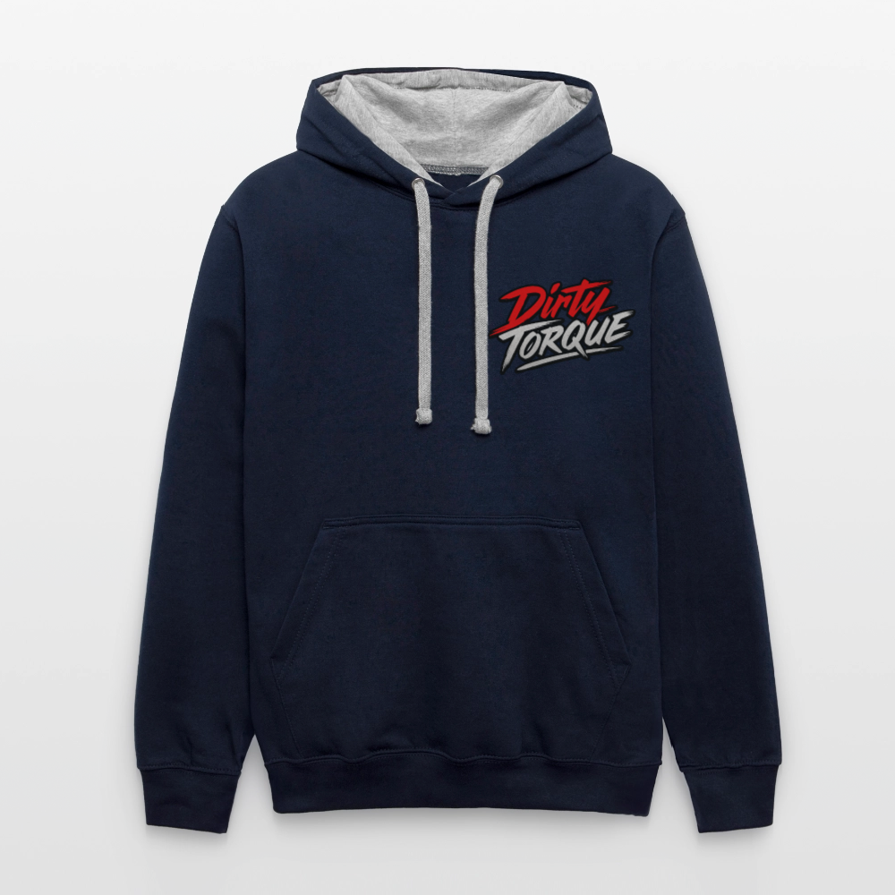 DirtyTorque Daily  Premium Hoodie Unisex - Navy/Grau meliert