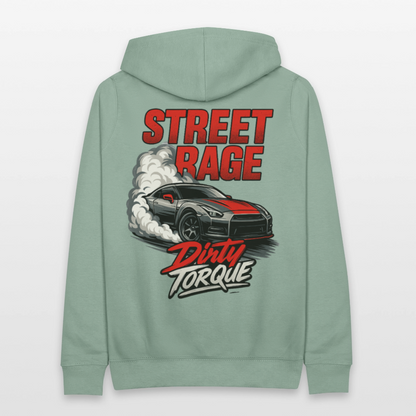 DirtyTorque Street Rage Hoodie Women - Graugrün