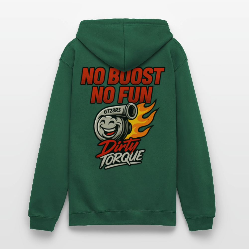 DirtyTorque No Boost No Fun Hoodie Unisex - Flaschengrün