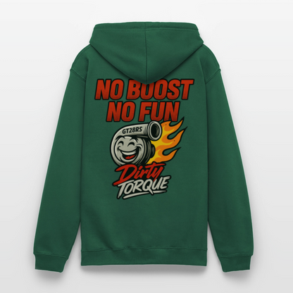 DirtyTorque No Boost No Fun Hoodie Unisex - Flaschengrün