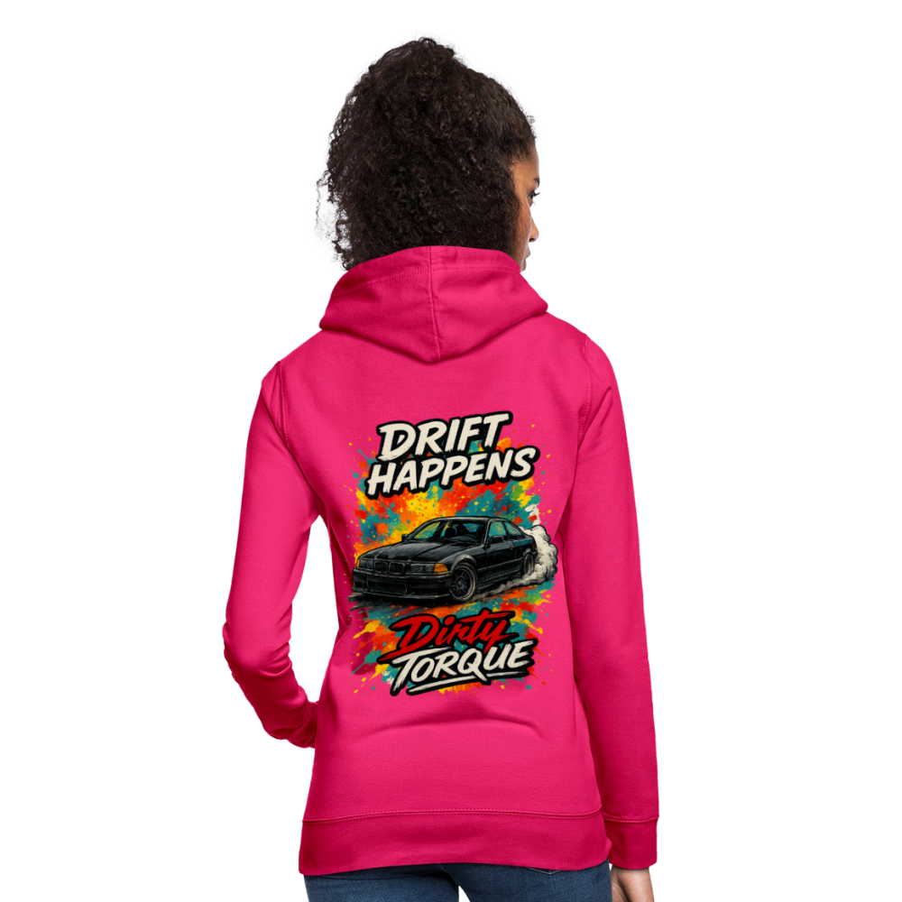 DirtyTorque E36 Drift Frauen Hoodie - dunkles Pink