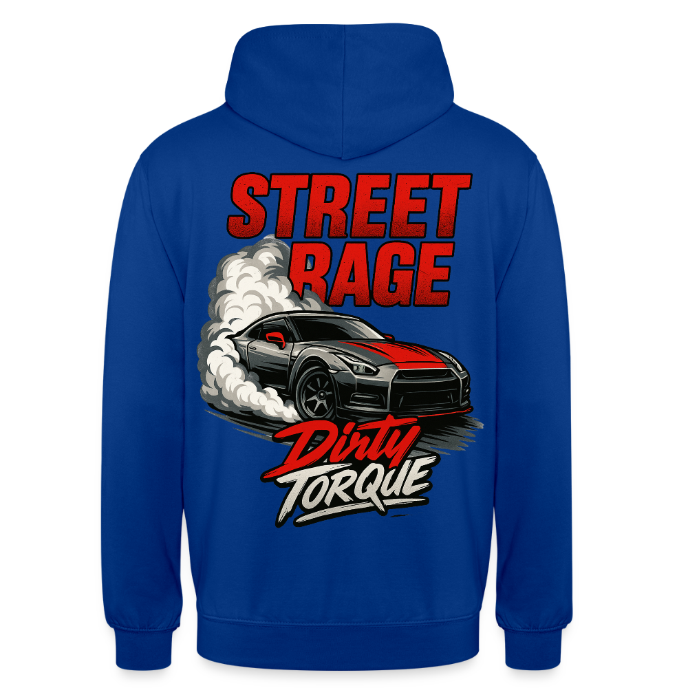 DirtyTorque Street Rage Hoodie Unisex - Royalblau