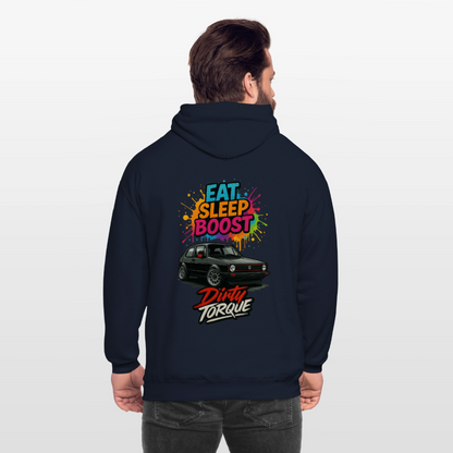 DirtyTorque Eat Sleep Boost Hoodie Unisex - Navy
