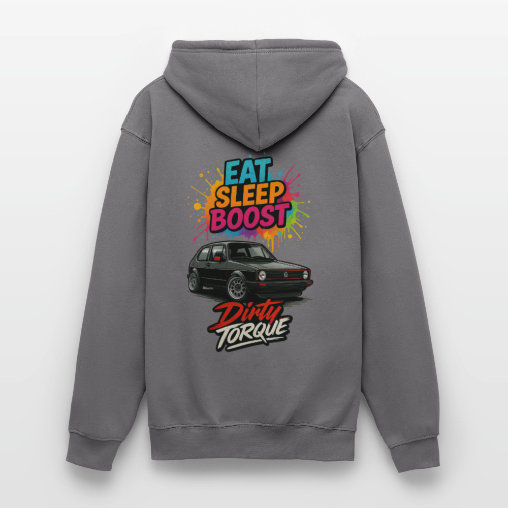 DirtyTorque Eat Sleep Boost Hoodie Unisex - Mittelgrau