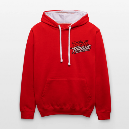 DirtyTorque Eat Sleep Drift  Premium Hoodie Unisex - Rot/Weiß