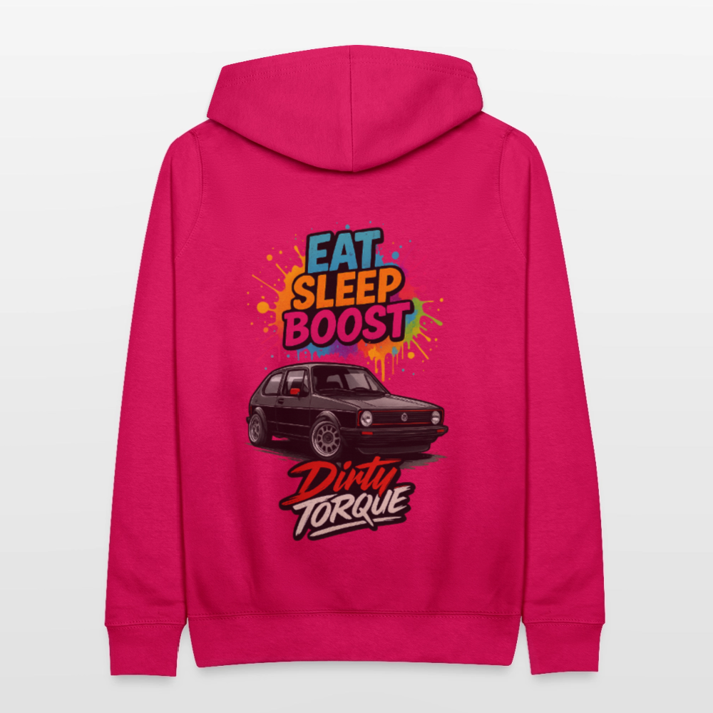 DirtyTorque Eat Sleep Boost Frauen Hoodie - dunkles Pink