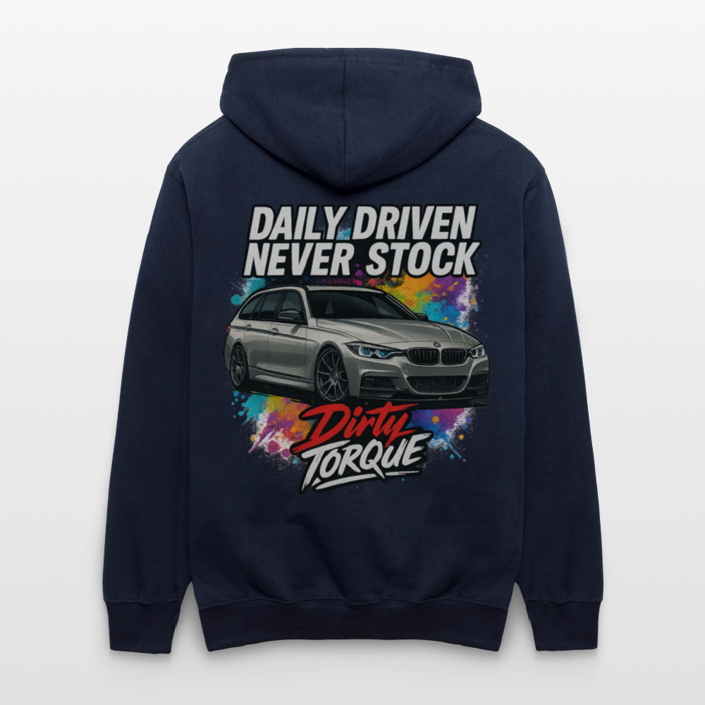 DirtyTorque Daily  Premium Hoodie Unisex - Navy/Grau meliert