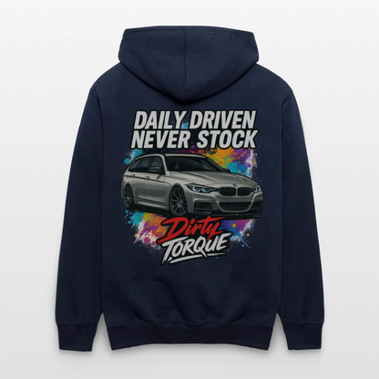 DirtyTorque Daily  Premium Hoodie Unisex - Navy/Grau meliert