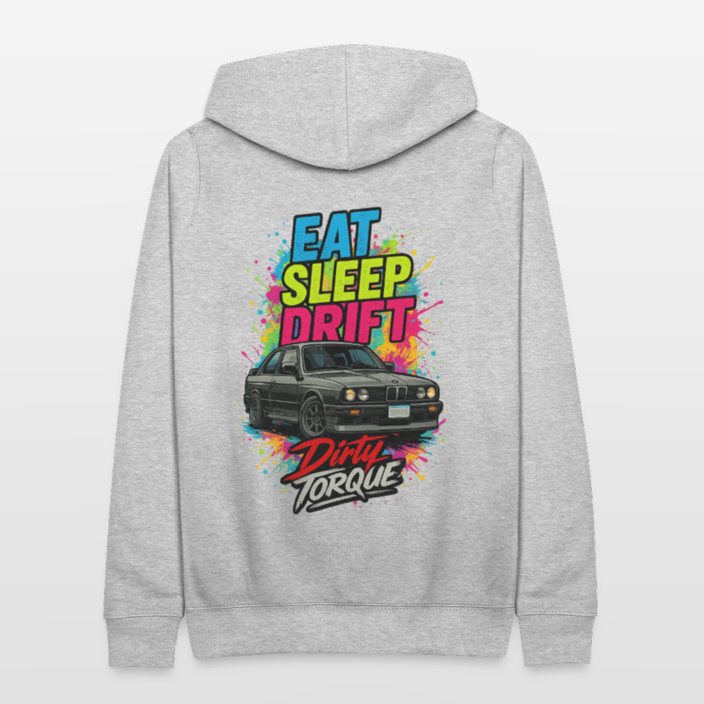 DirtyTorque Eat Sleep Drift Hoodie Women - Hellgrau meliert