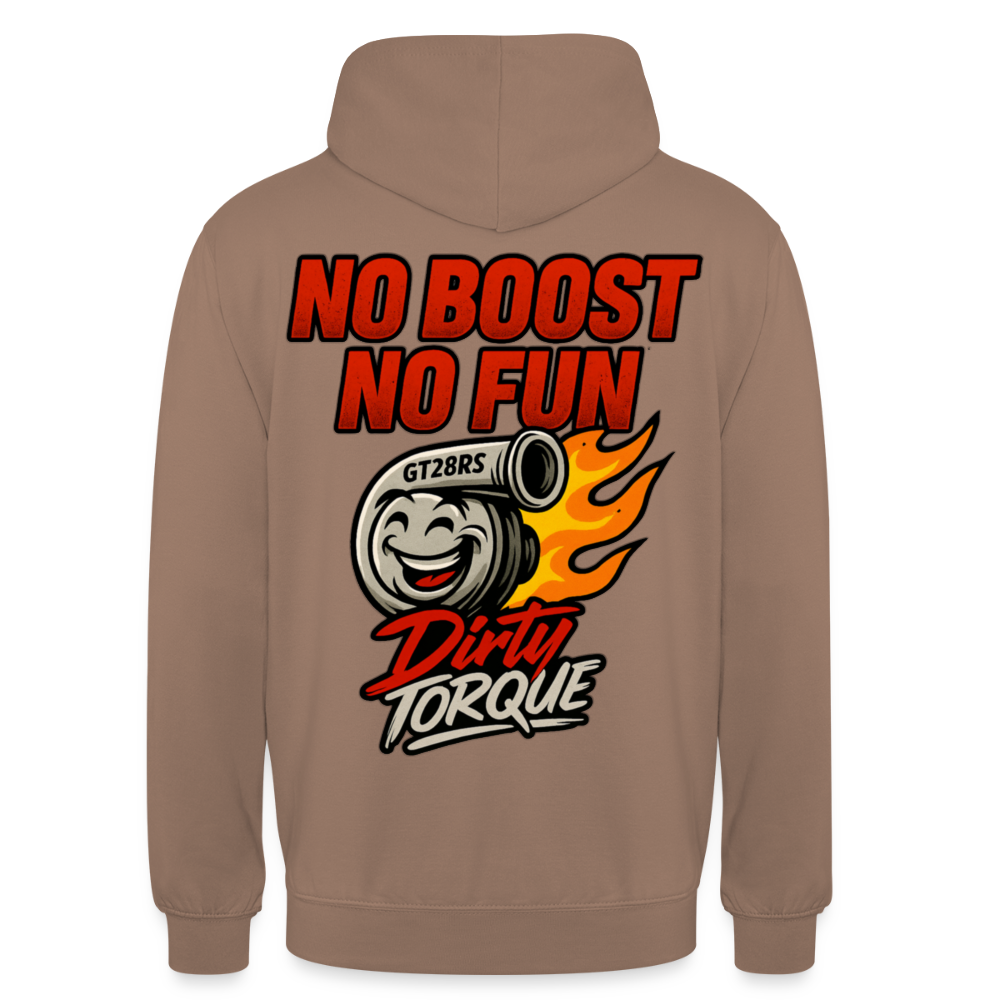 DirtyTorque No Boost No Fun Hoodie Unisex - Mokka