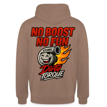 DirtyTorque No Boost No Fun Hoodie Unisex - Mokka