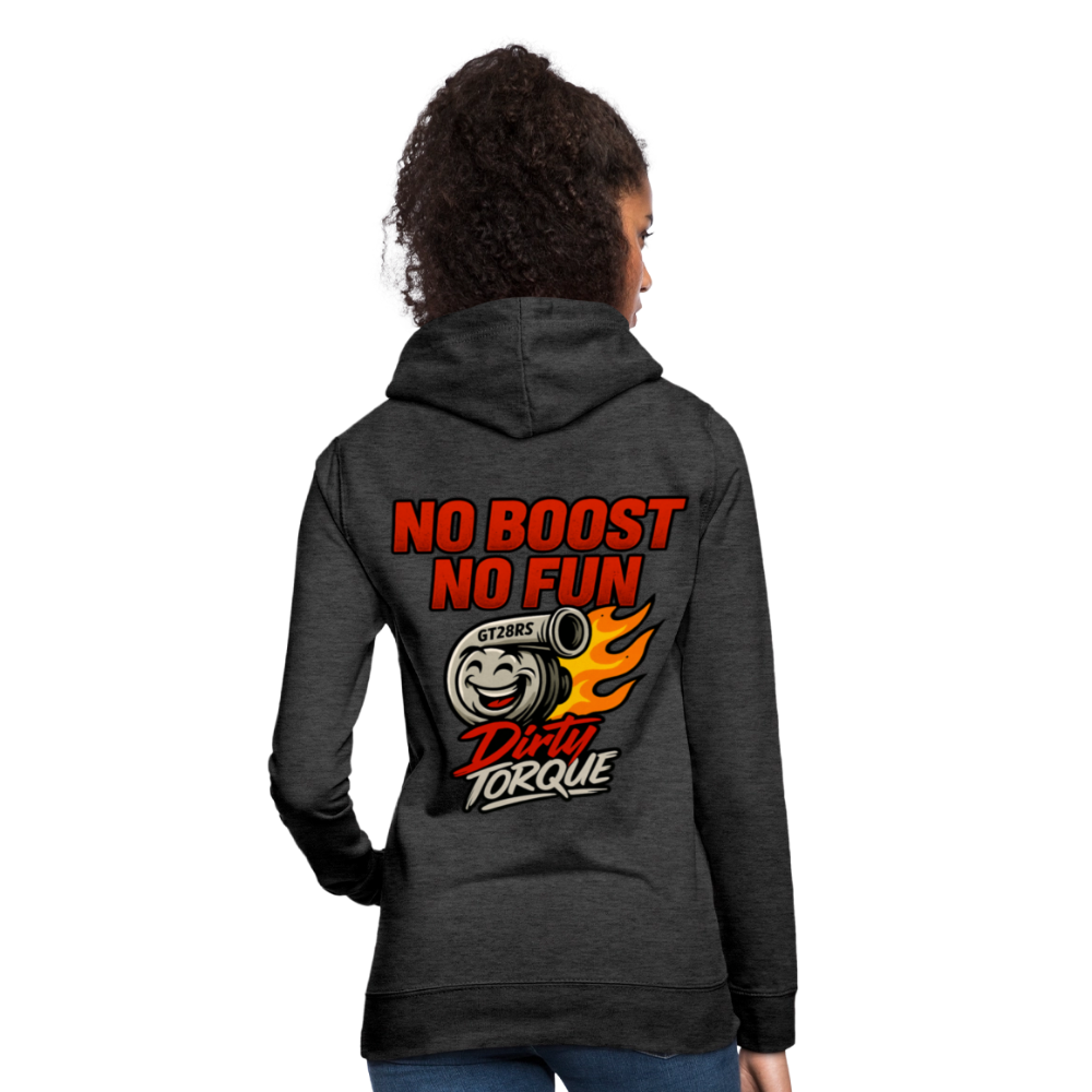 DirtyTorque No Boost No Fun Hoodie Women - Anthrazit