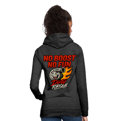 DirtyTorque No Boost No Fun Hoodie Women - Anthrazit