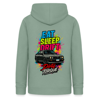 DirtyTorque Eat Sleep Drift Hoodie Women - Graugrün