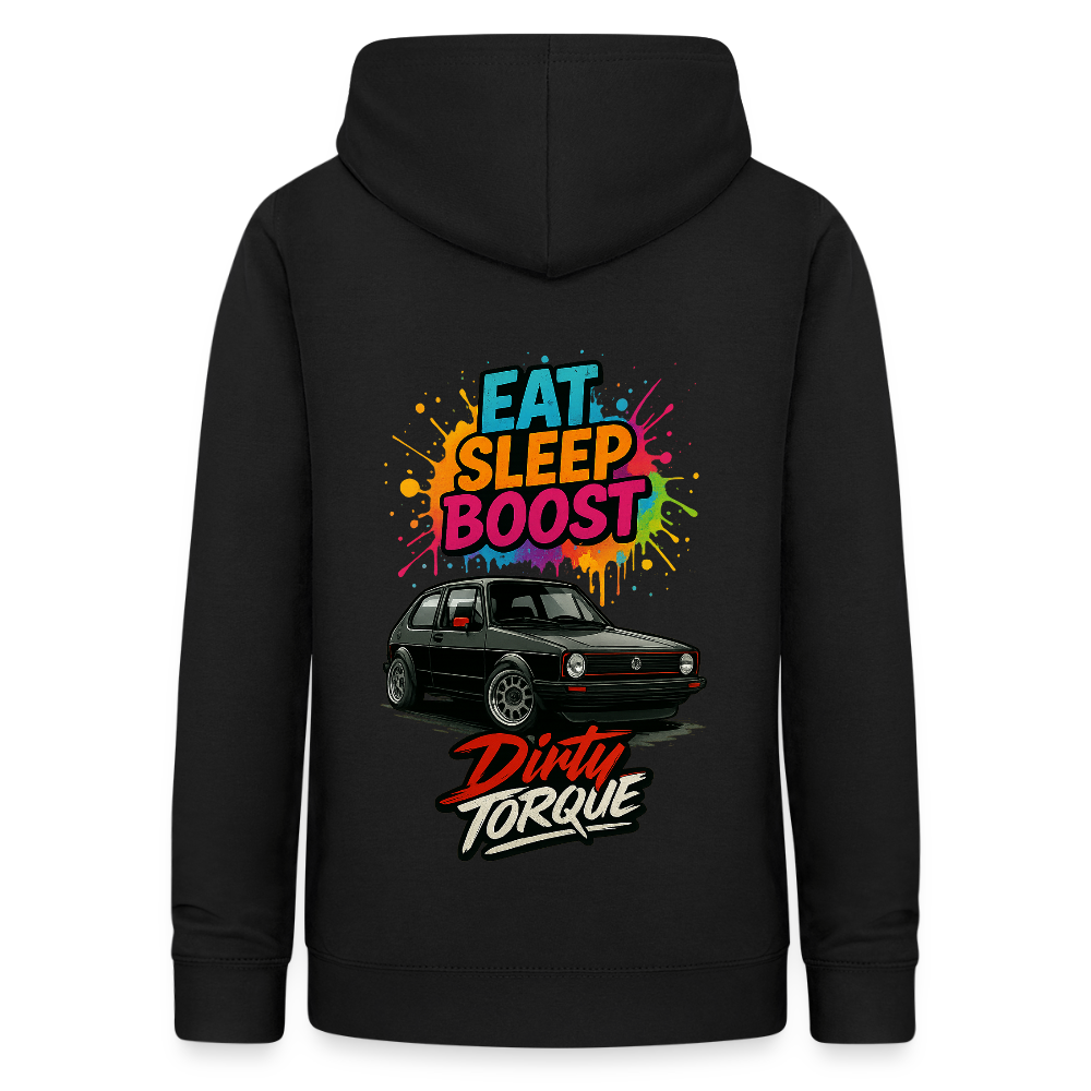 DirtyTorque Eat Sleep Boost Frauen Hoodie - Schwarz