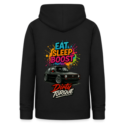 DirtyTorque Eat Sleep Boost Frauen Hoodie - Schwarz