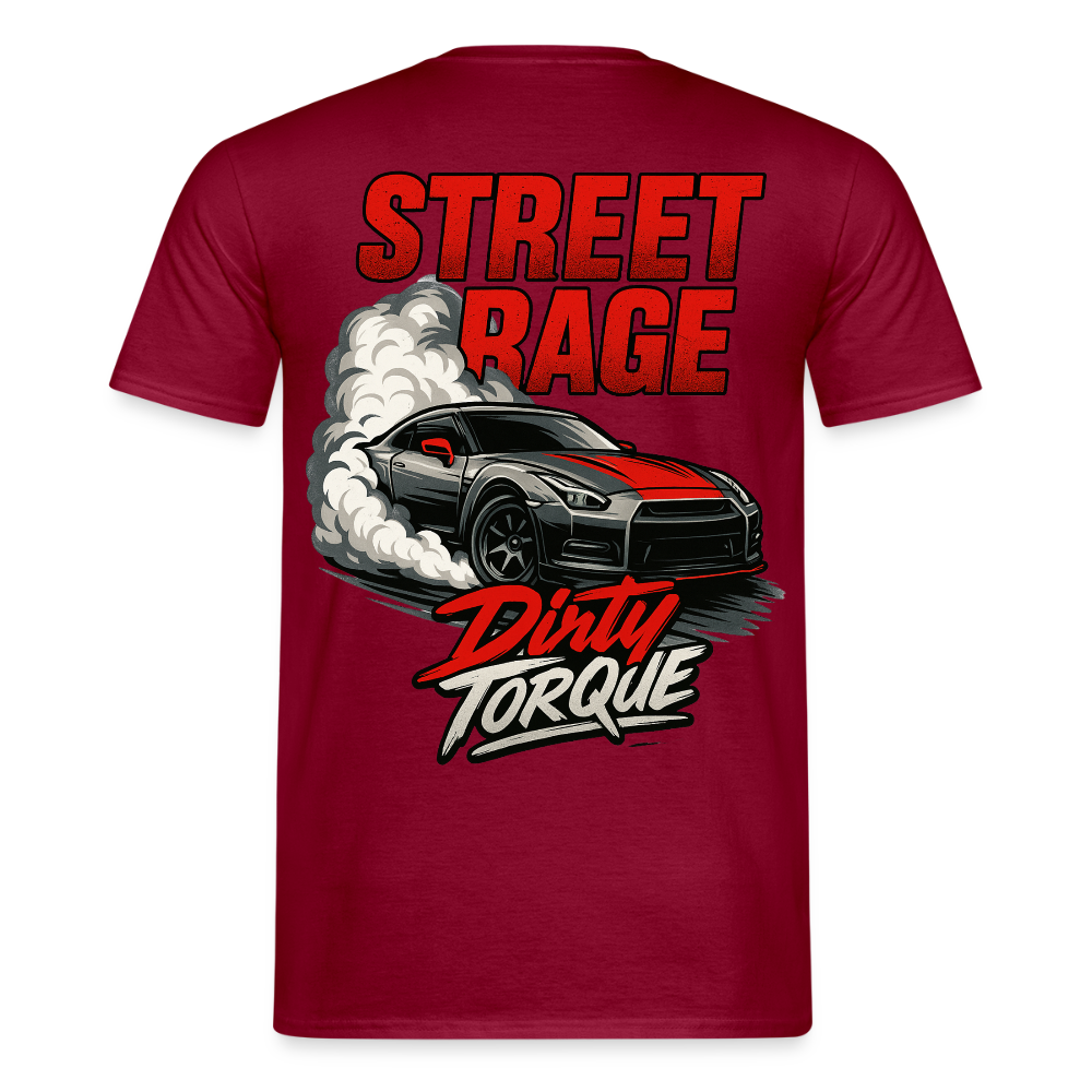 DirtyTorque Street Rage Tee Men - Ziegelrot