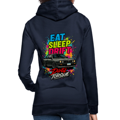 DirtyTorque Eat Sleep Drift Hoodie Women - Navy