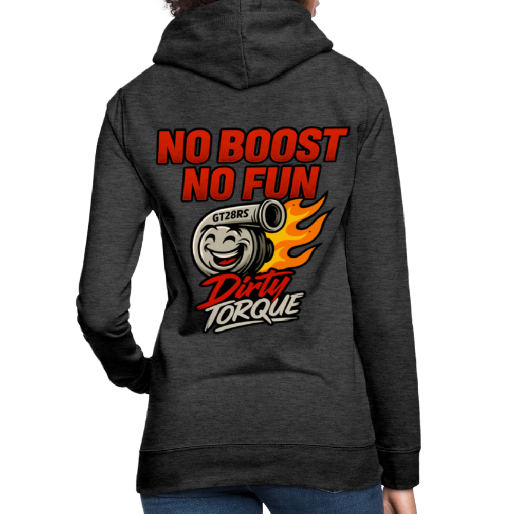 DirtyTorque No Boost No Fun Hoodie Women - Anthrazit
