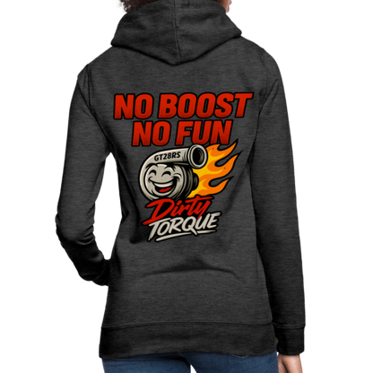 DirtyTorque No Boost No Fun Hoodie Women - Anthrazit