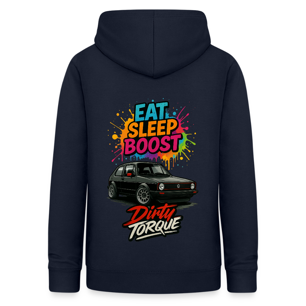 DirtyTorque Eat Sleep Boost Frauen Hoodie - Navy