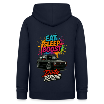 DirtyTorque Eat Sleep Boost Frauen Hoodie - Navy