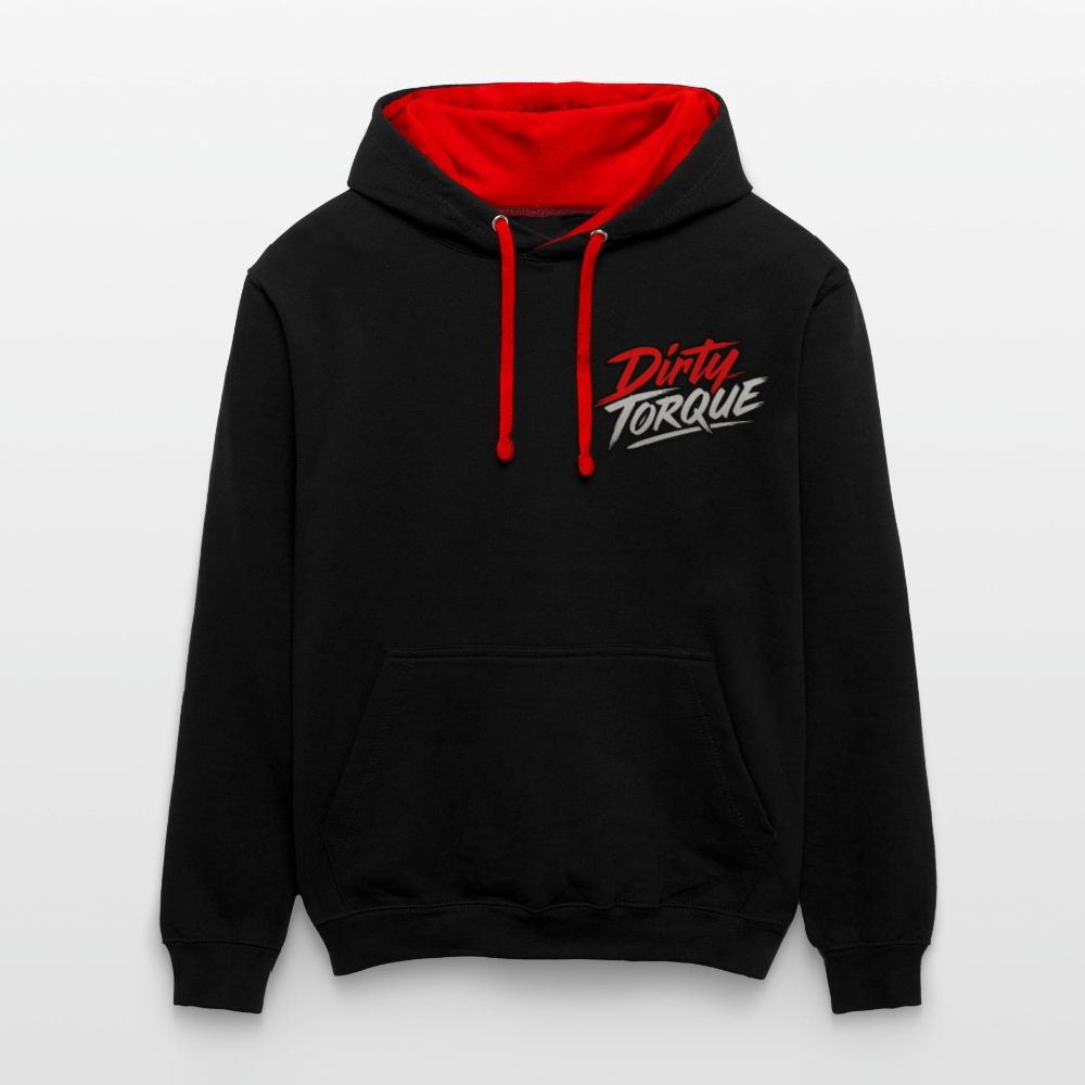 DirtyTorque E36 Drift  Premium Hoodie Unisex - Schwarz/Rot