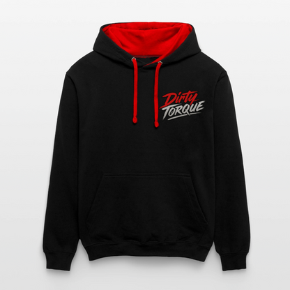 DirtyTorque E36 Drift  Premium Hoodie Unisex - Schwarz/Rot