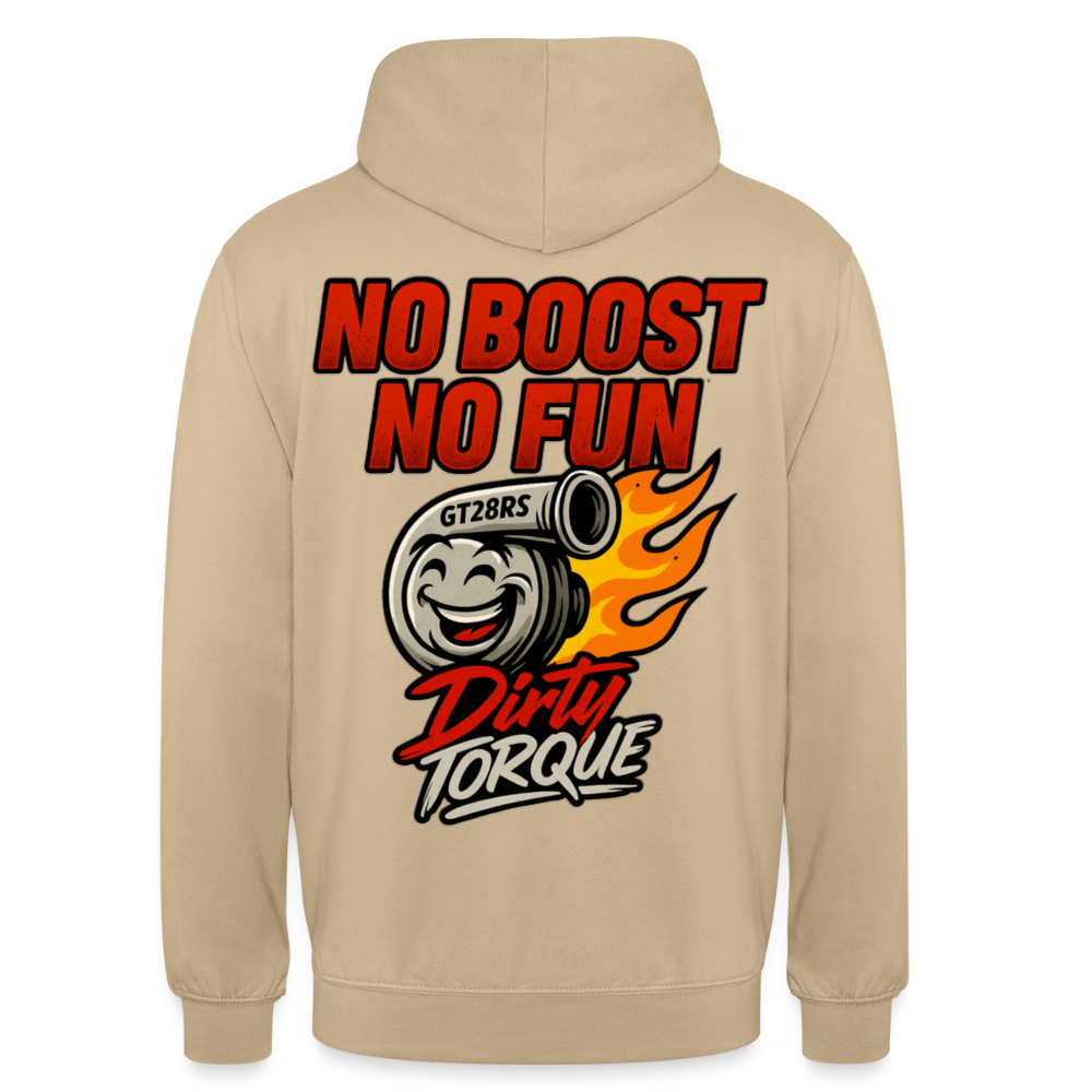 DirtyTorque No Boost No Fun Hoodie Unisex - Beige