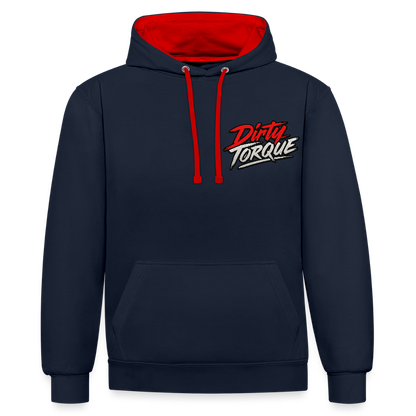 DirtyTorque Eat Sleep Drift  Premium Hoodie Unisex - Navy/Rot